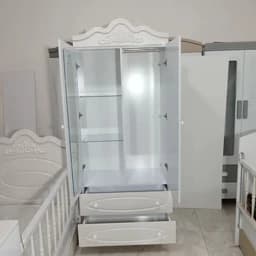 سیسمونی تخت و کمد نوزاد ویترین بوفه سرویس خواب کودک اتاق کودک و بچه پس کرایه — تصویر ۴