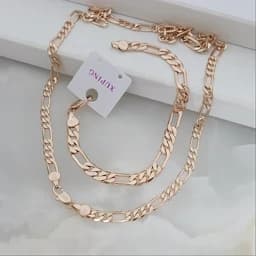 سرویس کارتیر ژوپینگ طرح فیگارو فوق العاده شیک و کاملا رنگ ثابت با آبکاری طلا — تصویر ۵