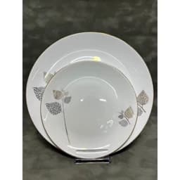 سرویس آرکوپال طرح دونه ای طلایی و نقره ای قالب دیوالی کارخانه گلدن اپال سرویس 26پارچه — تصویر ۲