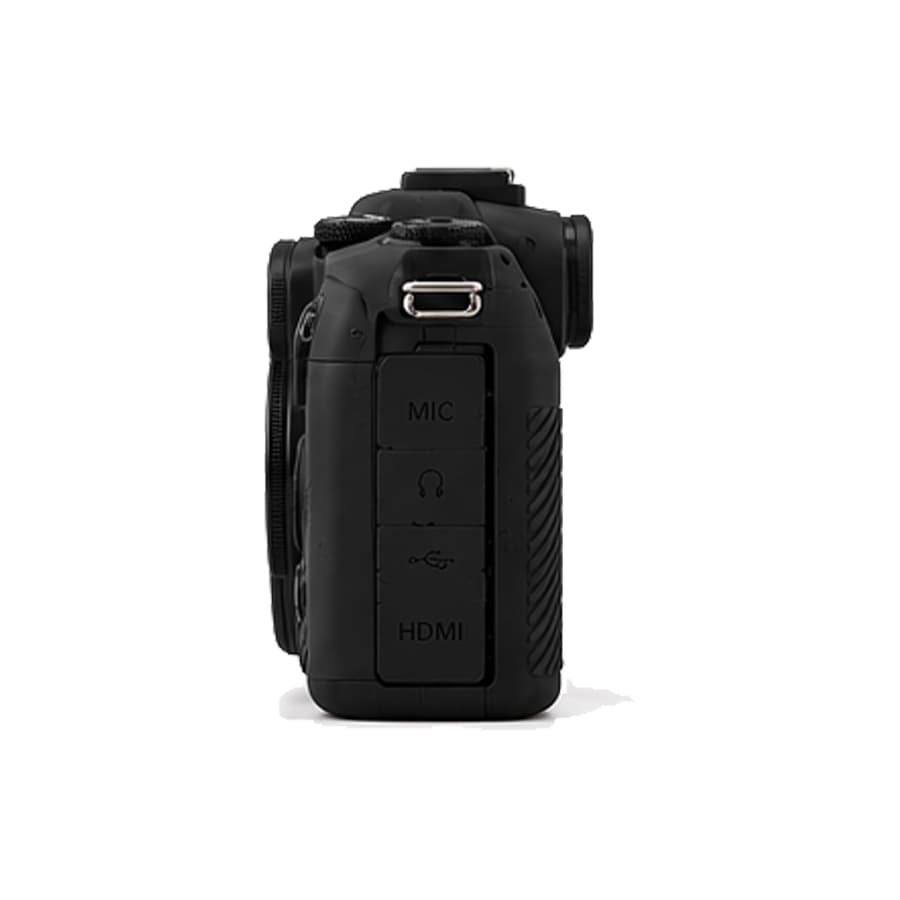 کاور سیلیکونی کانن Silicon cover for Canon R7 مشکی — تصویر ۴
