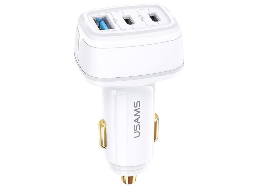 شارژر فندکی فست شارژ یوسمز USAMS C24 105W 3 Ports Car Charger Quick Charge US-CC141 — تصویر ۴