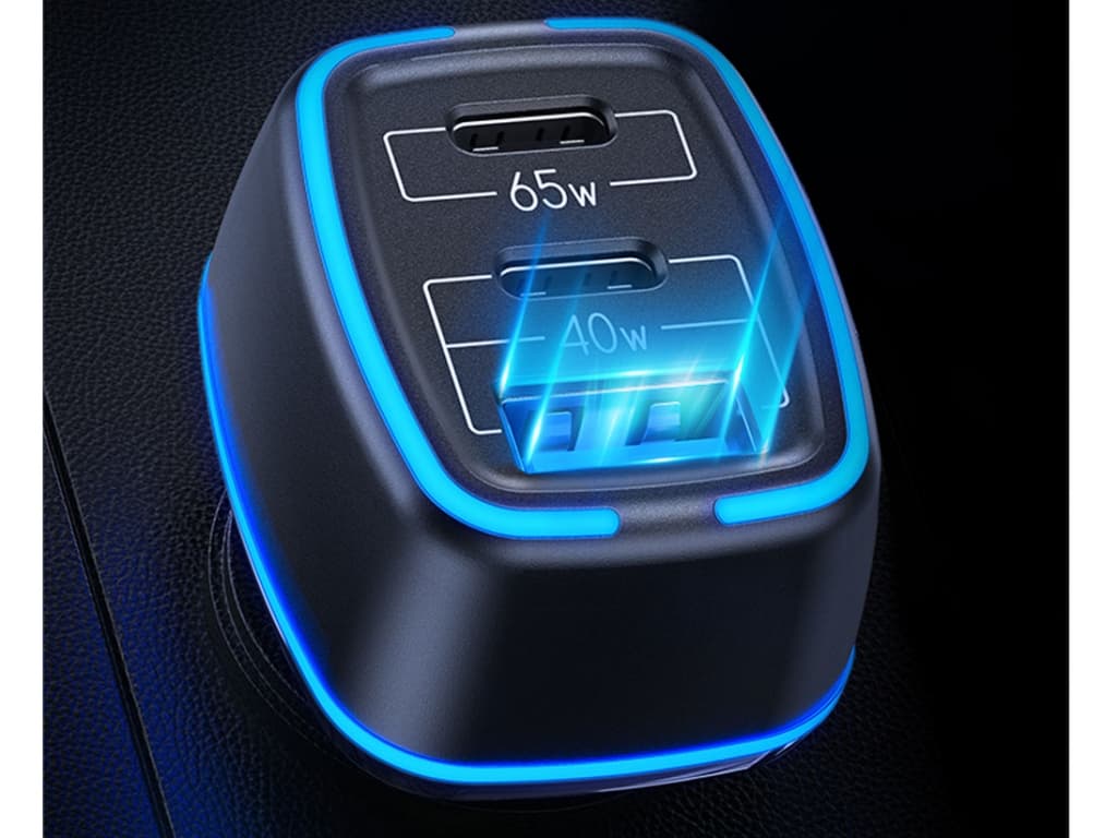 شارژر فندکی فست شارژ یوسمز USAMS C24 105W 3 Ports Car Charger Quick Charge US-CC141 — تصویر ۸