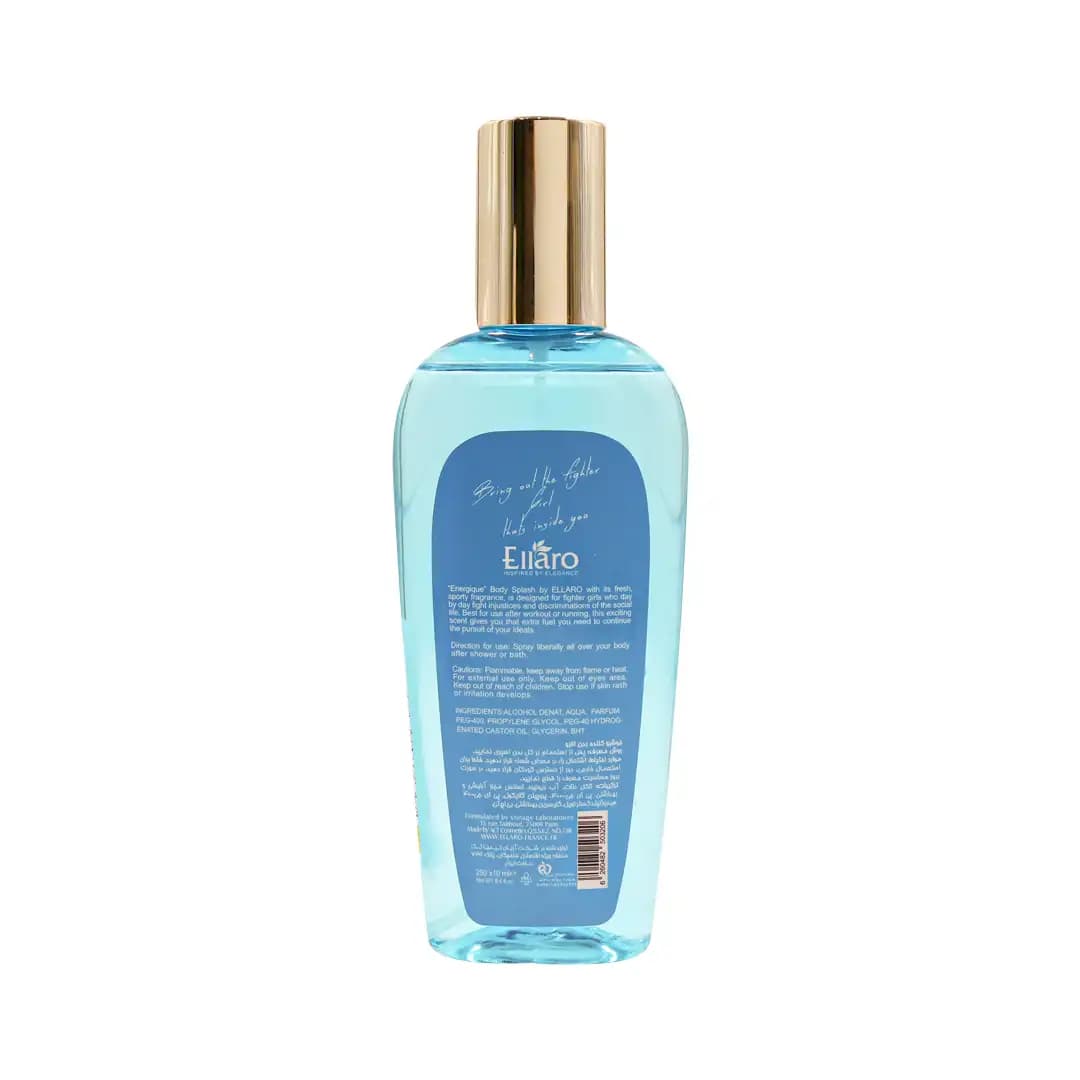 بادی اسپلش زنانه الارو مدل انرژیک حجم 250 میلی لیتر/Ellaro Energique Body Splash 250 ml — تصویر ۲
