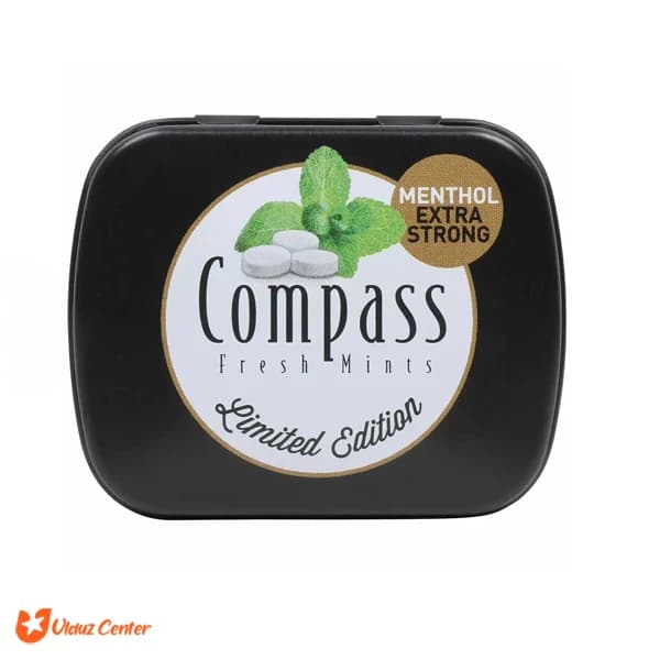 خوشبو کننده دهان Compass بدون شکر با طعم نعناع خیلی تند 14 گرم