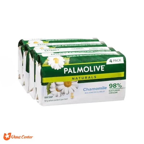 صابون پالمولیو مدل Chamomile Extracts بسته 4 عددی