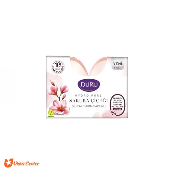 صابون شفاف دورو مدل Sakura بسته 2 عددی