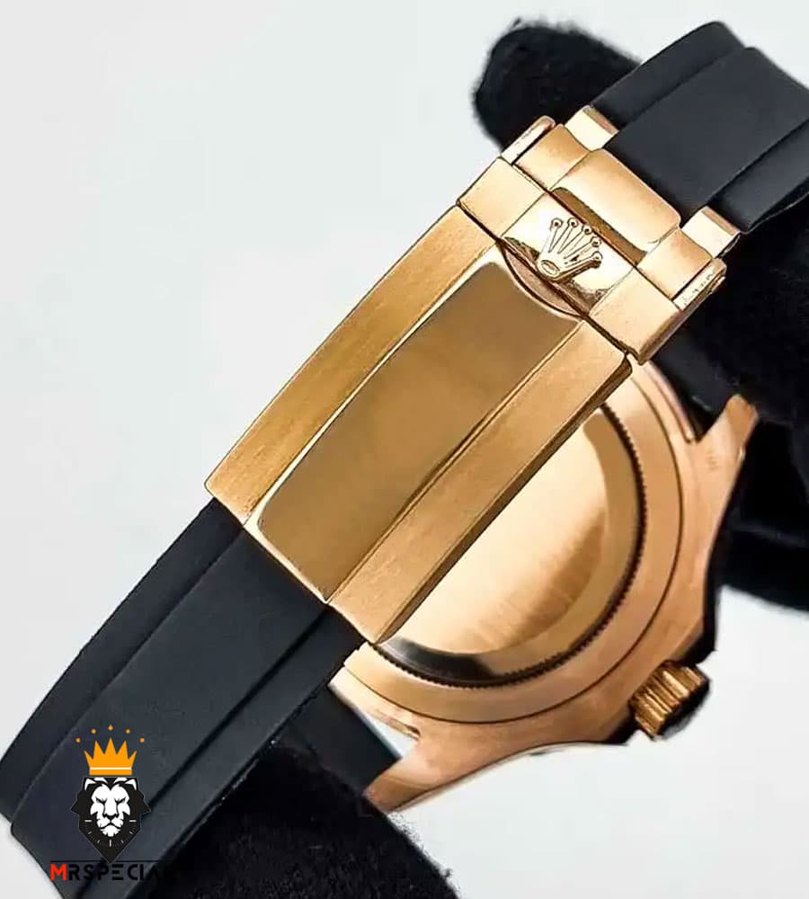 ساعت مردانه رولکس یاخ مستر اتوماتیک رزگلد بند رابر 020309 ROLEX YACHT MASTER — تصویر ۴
