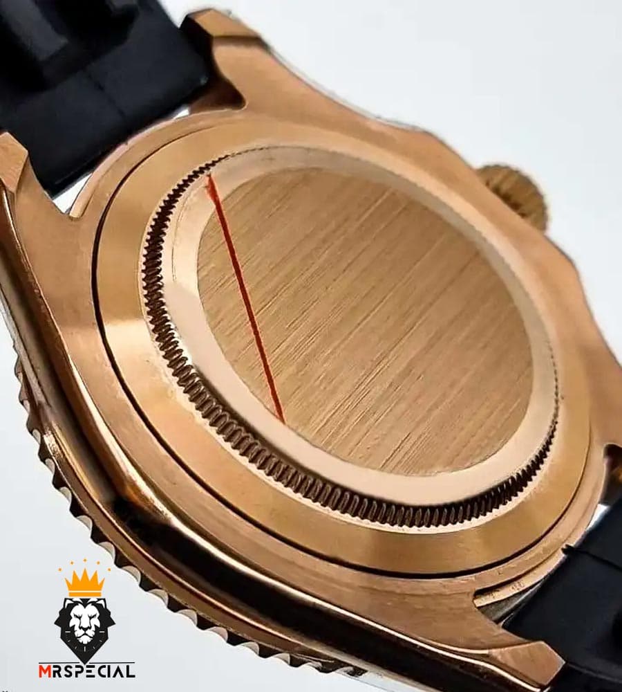 ساعت مردانه رولکس یاخ مستر اتوماتیک رزگلد بند رابر 020309 ROLEX YACHT MASTER — تصویر ۵
