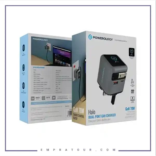 آداپتور شارژ 70 وات هوشمند پاورولوژی PWCUQC051 — تصویر ۵