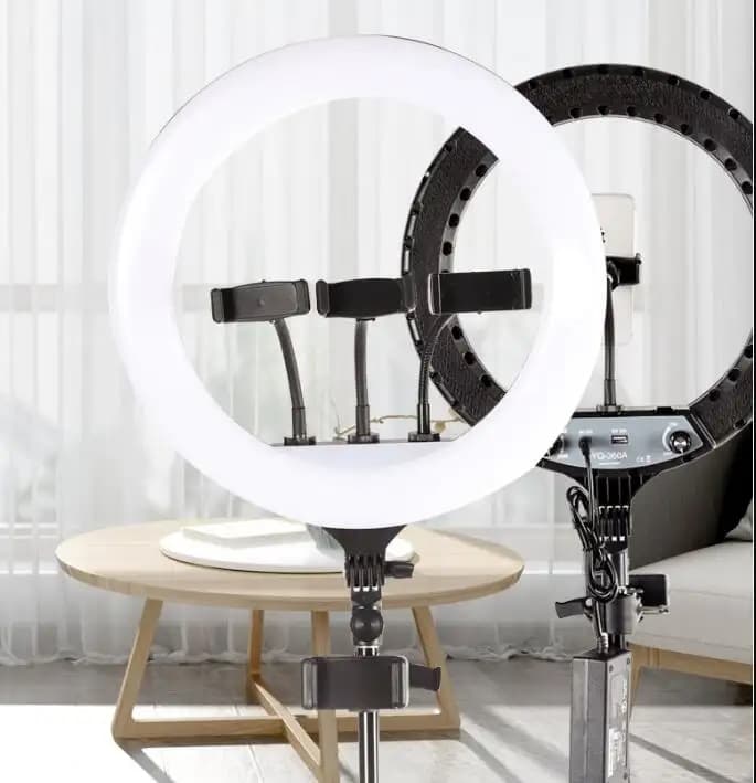 رینگ لایت (36 سانتی متر 30 وات) YQ-360A Ring LightYQ-360A Ring Light — تصویر ۳