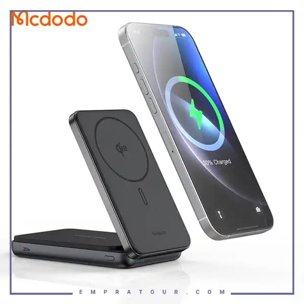پاوربانک وایرلس 10000 و استند مک دودو MC-631 — تصویر ۴