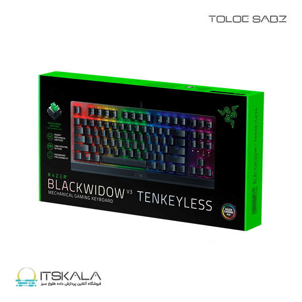 کیبورد ریزر مدل BlackWidow V3 TKL — تصویر ۳
