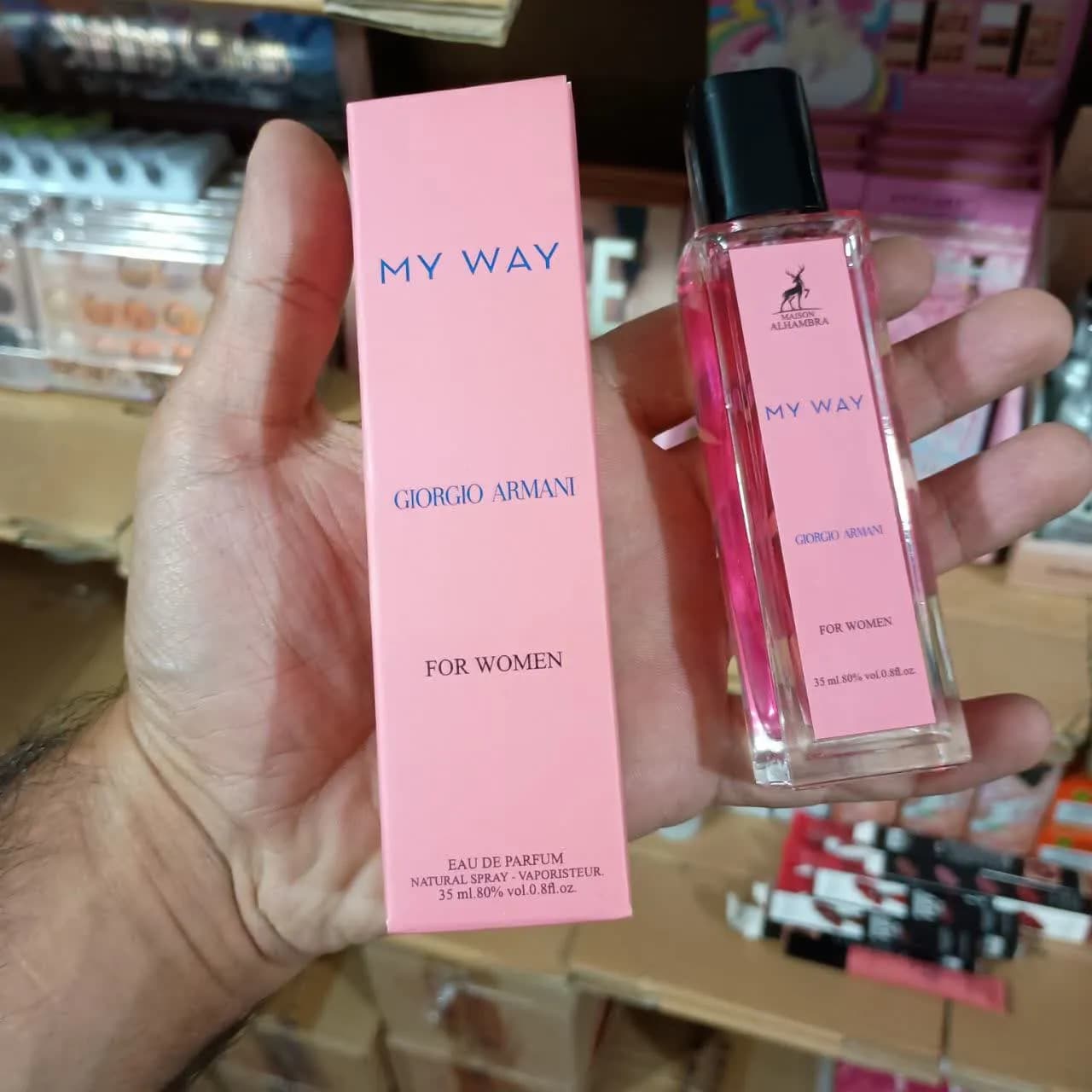 ادکلن مای وی ( my way ) 35 میل شرکت الحمبرا امارات — تصویر ۲