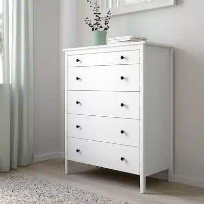درارو سفید 5 کشو ایکیا مدل KOPPANG/ سایز 114×90 سانتی متر — تصویر ۲