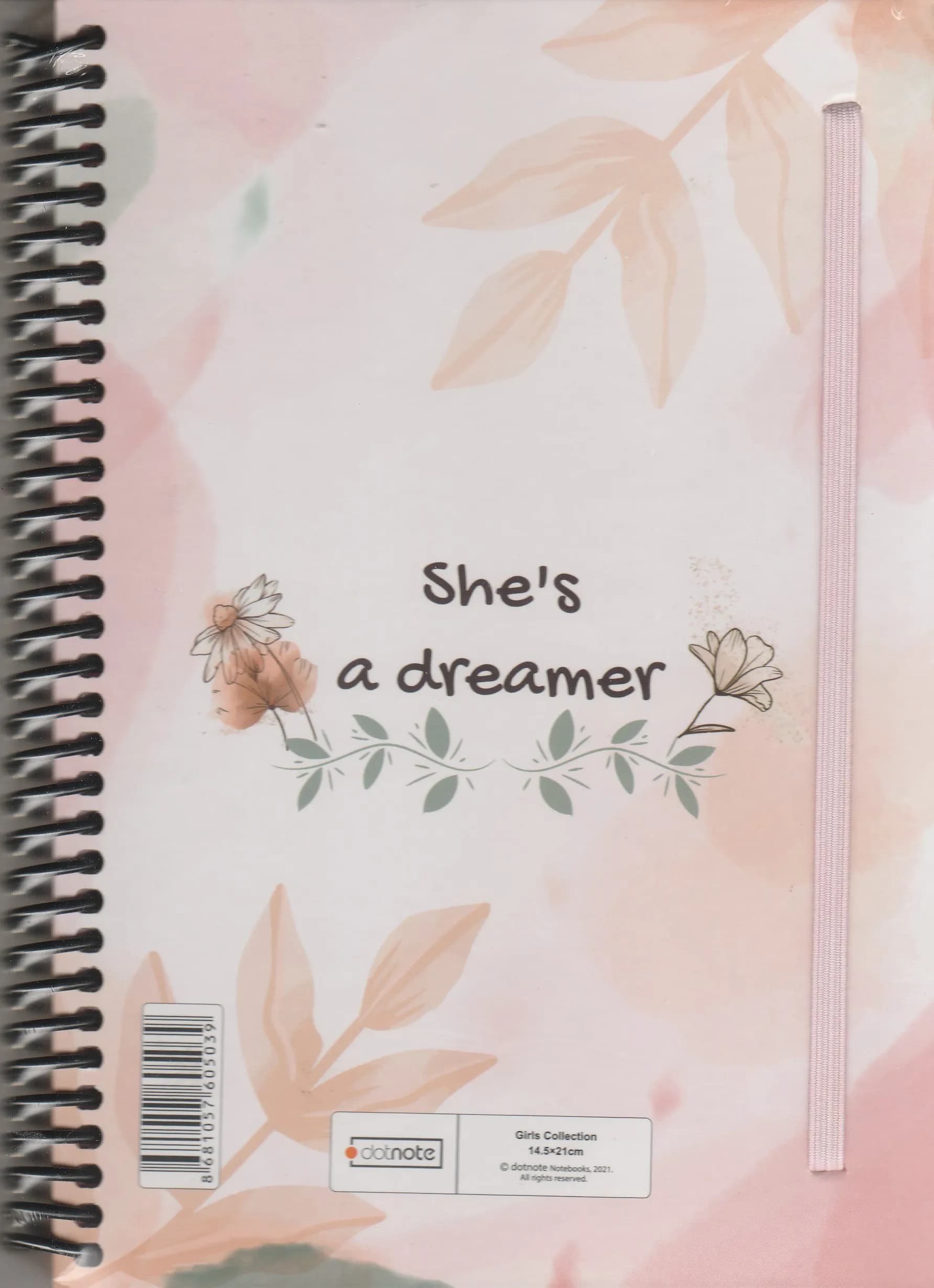 دفتر 100 برگ دات نوت مدل دخترانه she’s a dreamer — تصویر ۲
