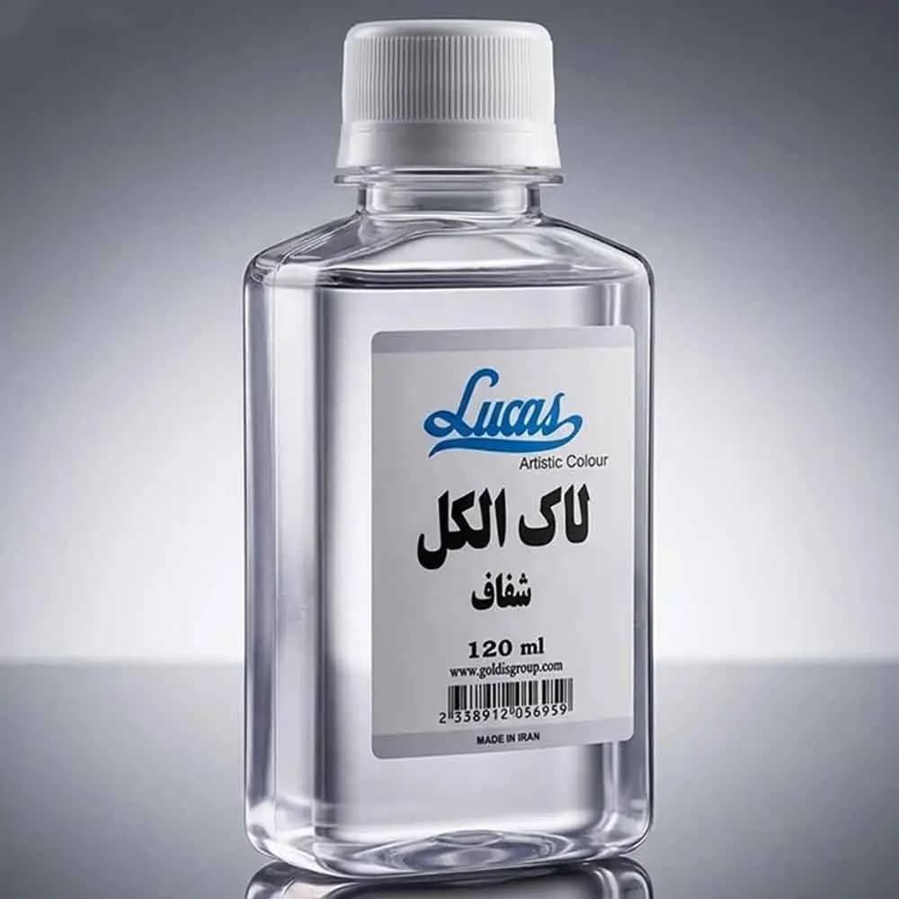 لاک الکل شفاف لوکاس Lucas با حجم 120 میل — تصویر ۲