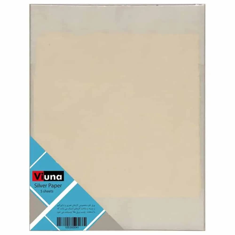 ورق نقره ویونا viuna سایز 16 × 16 سانت بسته 20 برگی — تصویر ۳