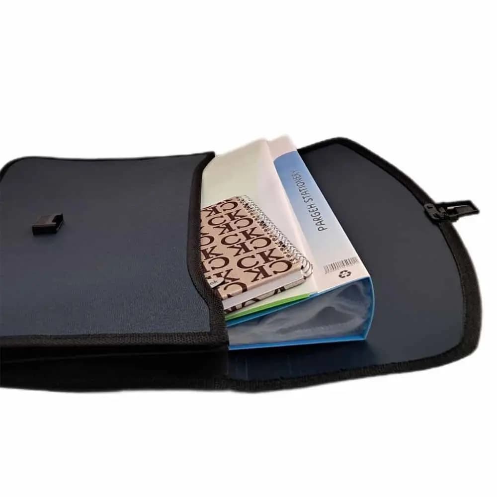 کیف سمیناری قفل دار مات مدل دسته دار — تصویر ۲