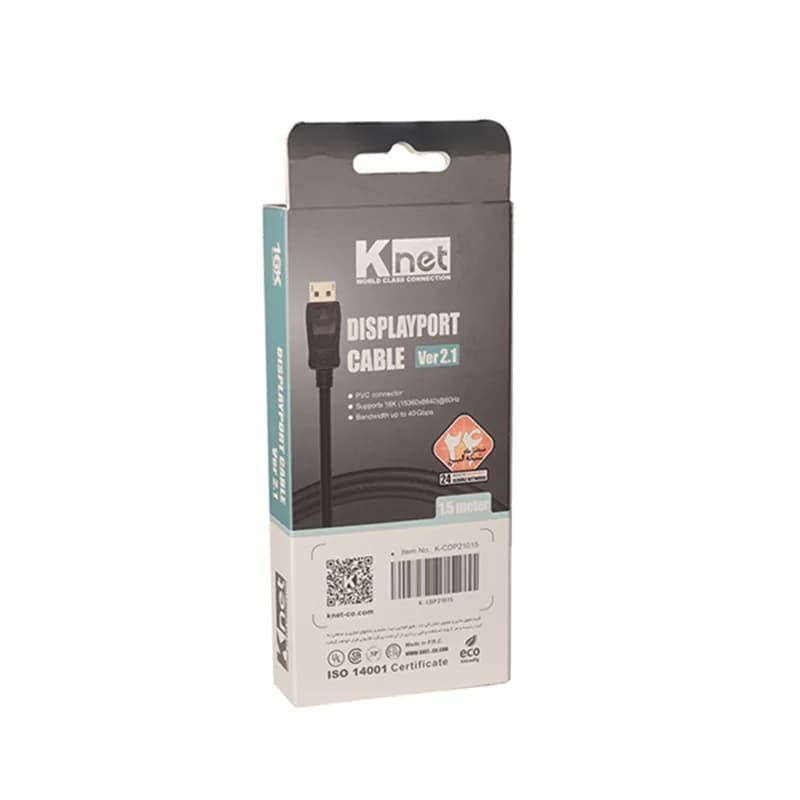کابل DisplayPort 2.1 کی نت مدل K-CDP21015 طول 1.5 متر — تصویر ۳
