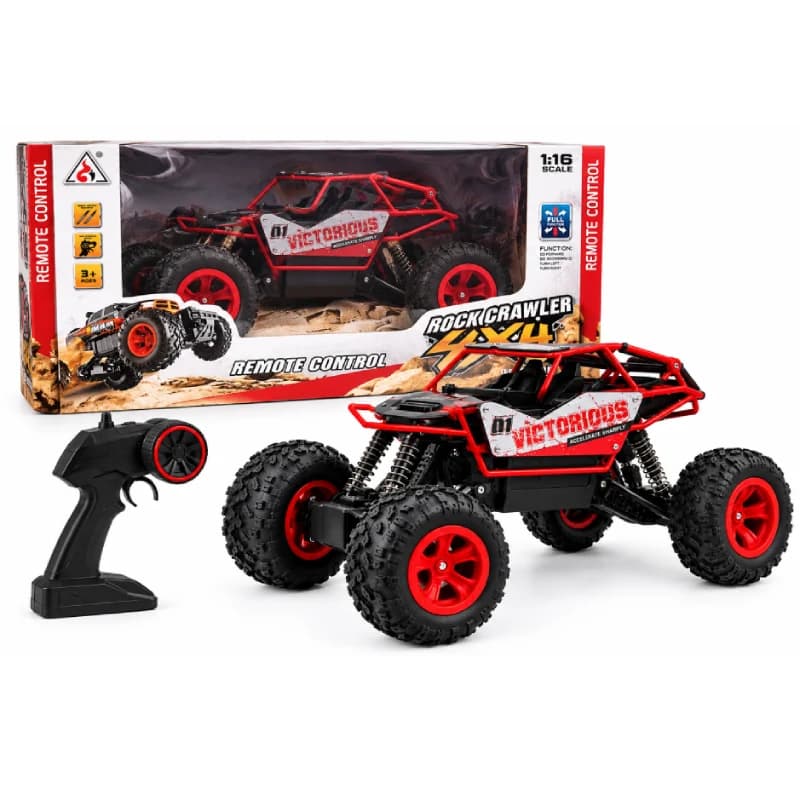 ماشین کنترلی آفرود مدل rock crawler قرمز کد 6248
