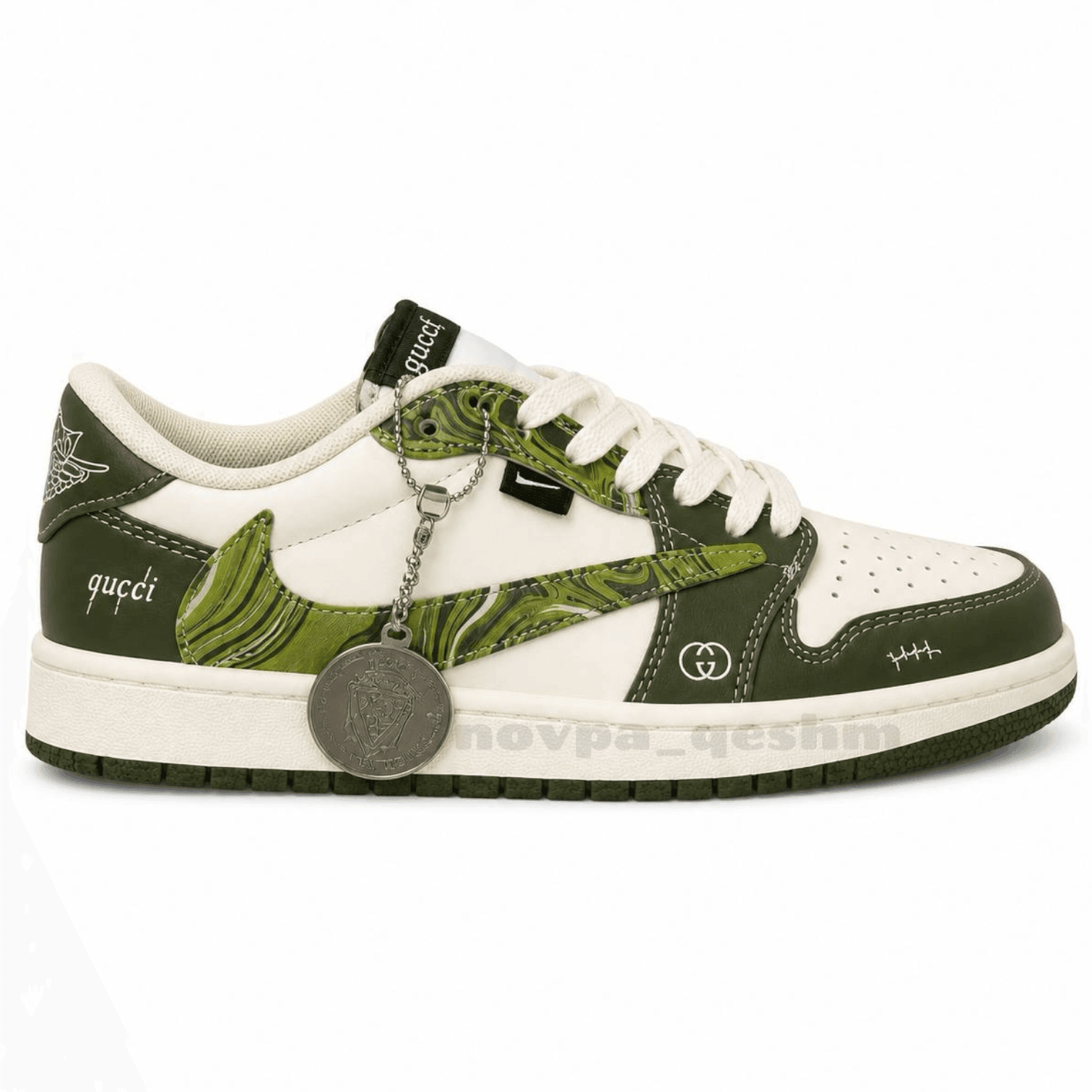 نایک ایر جردن 1 لو تراویس اسکات گوچی NIKE AIR JORDAN 1 LOW TRAVIS SCOTT X GUCCI — تصویر ۶