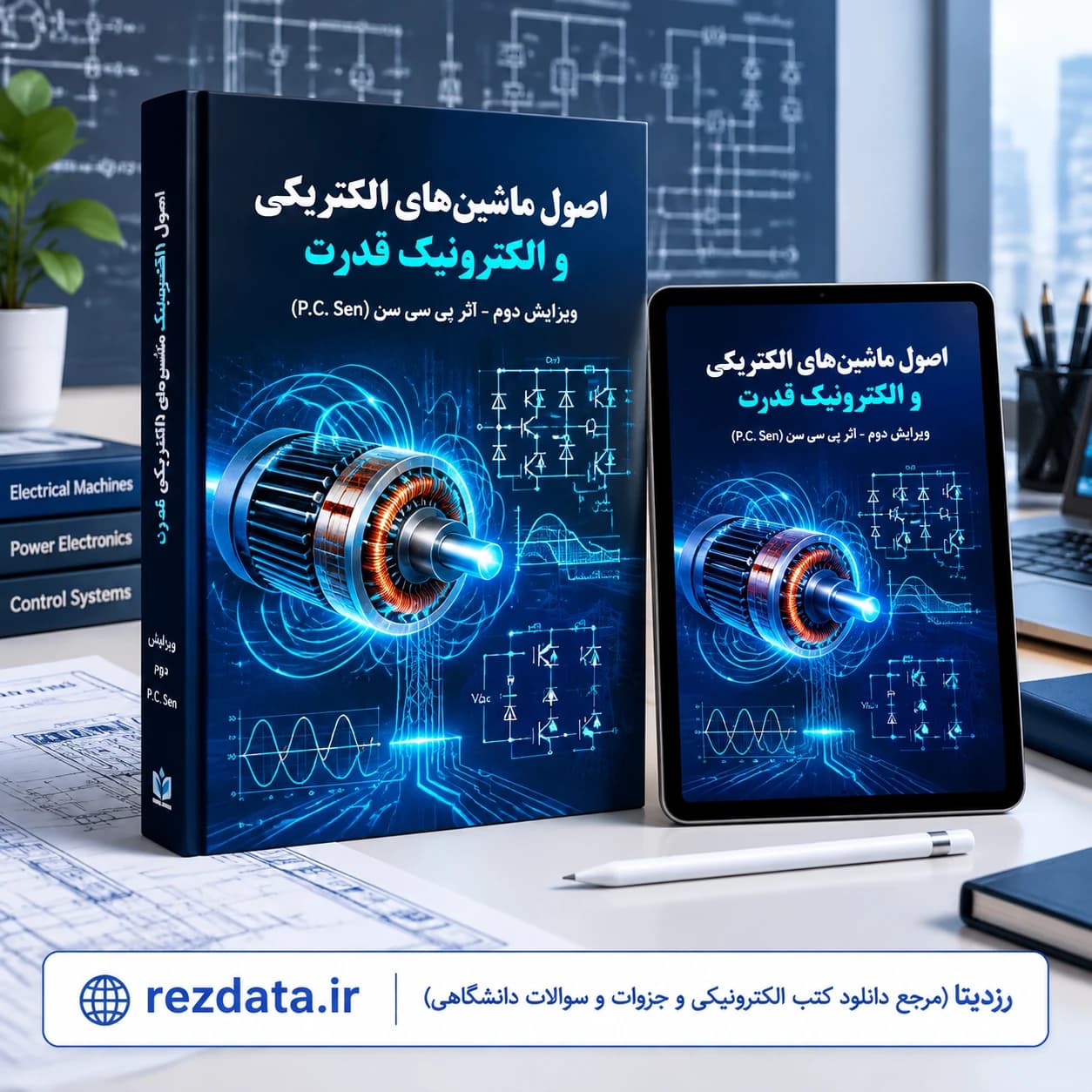 دانلود فایل متنی کتاب اصول ماشینهای الکتریکی و الکترونیک قدرت اثر پی. سی. سن (ویرایش دوم) | Principles of Electric Machines and Power Electronics ( نسخه پی دی اف PDF)