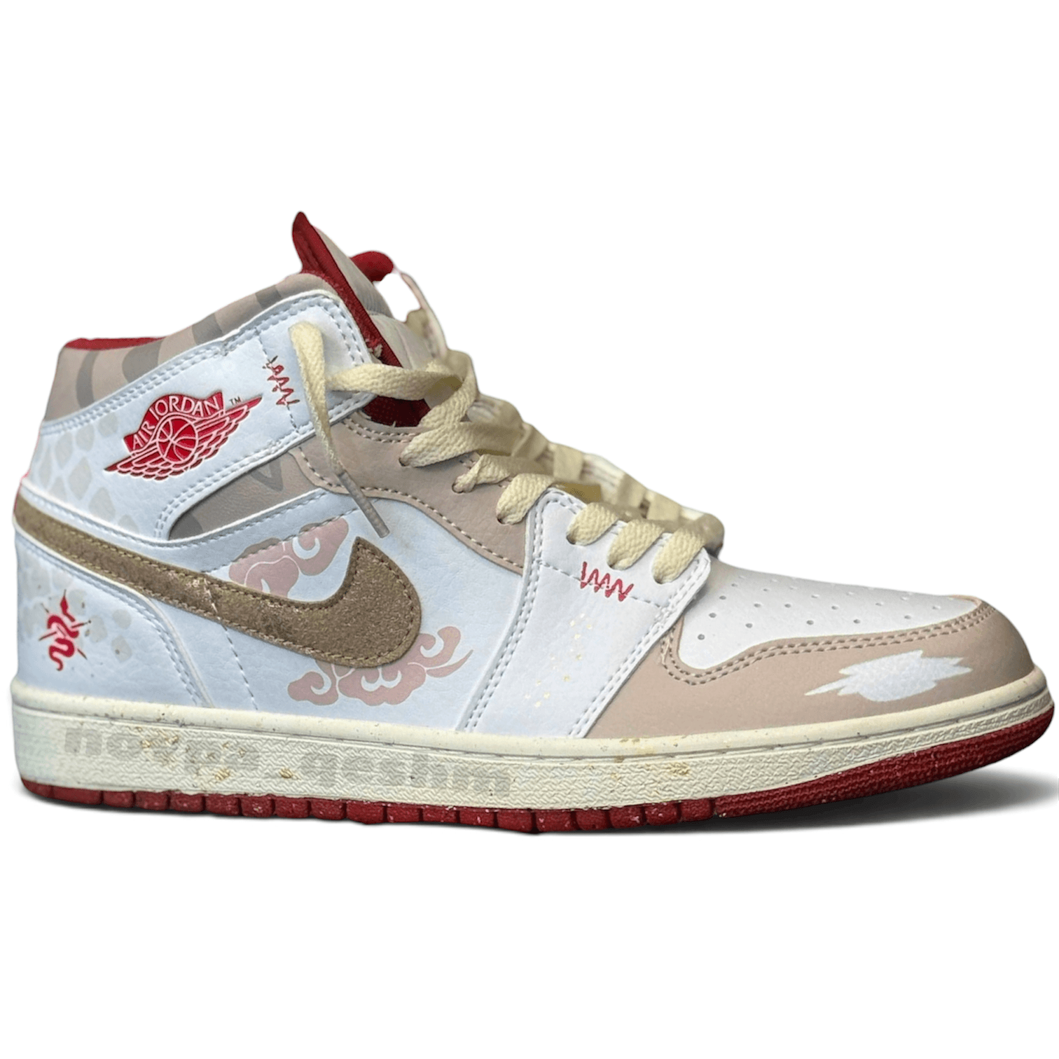 کفش کتونی مردانه ساقدار نایک ایر جردن 1 طرح مار Nike air jordan 1 Year Of The Snake — تصویر ۲
