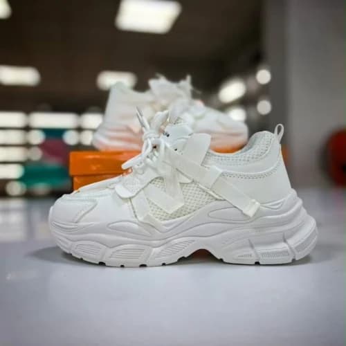کتونی اسپرت لژدار طبی زنانه مدل مارینا | کفش فانتزی راحتی Marina womens platform sneakers — تصویر ۱۱