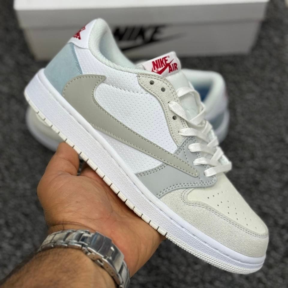کفش کتونی نایک ایر جردن 1 لو تراویس اسکات پاریس NIKE AIR JORDAN 1 LOW TRAVIS SCOTT PARIS — تصویر ۳
