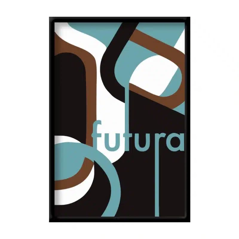 تابلو دکوراتیو عکس نوشته futura کد14101 — تصویر ۳