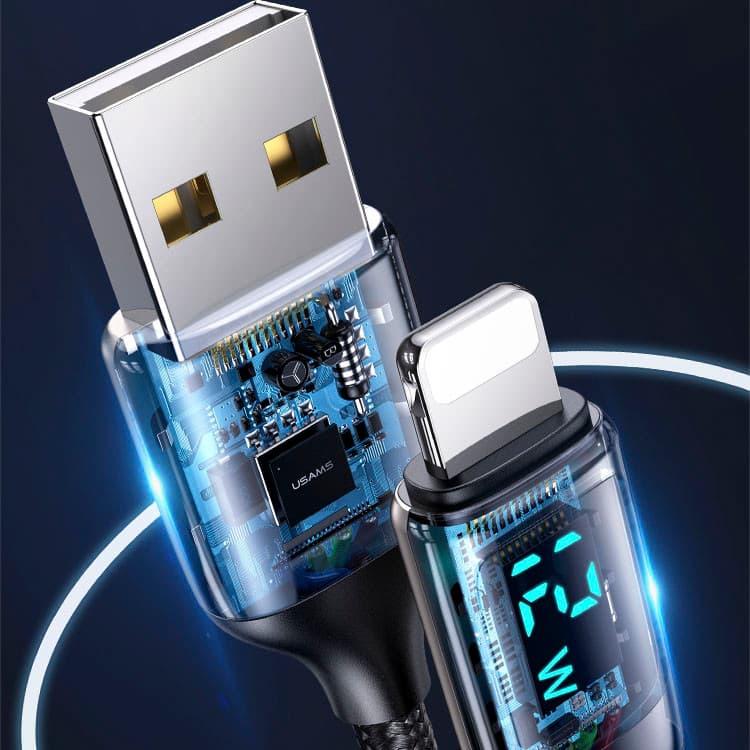 کابل تبدیل USB به لایتنینگ یوسمز مدل US-SJ543 U78 طول 1.2 متر — تصویر ۳