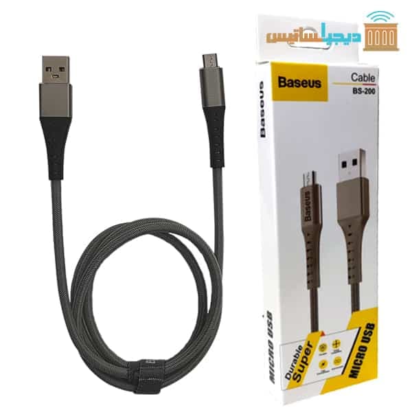 کابل شارژ میکرو یو اس بی باسئوس مدل BS-200