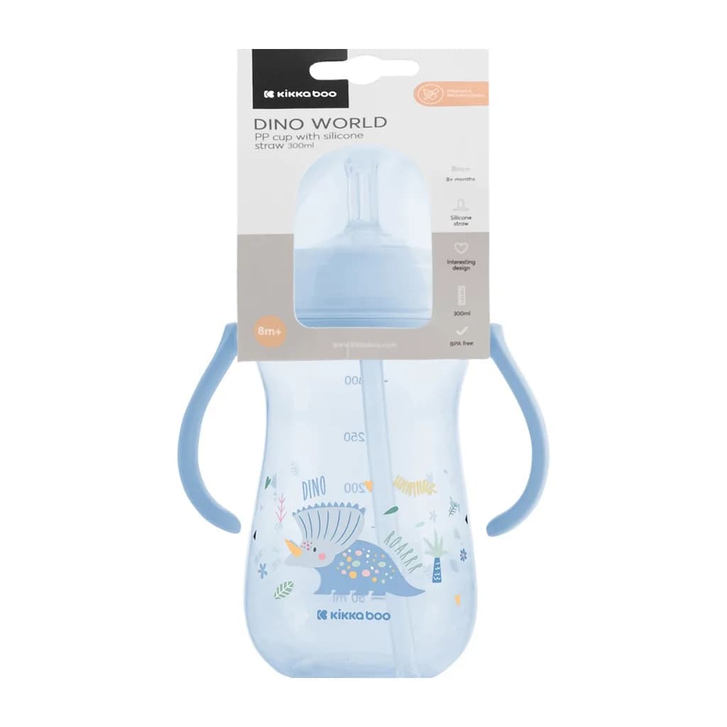 لیوان آبمیوه خوری Dino World دسته دار 300میل کیکابو Kikkaboo — تصویر ۳