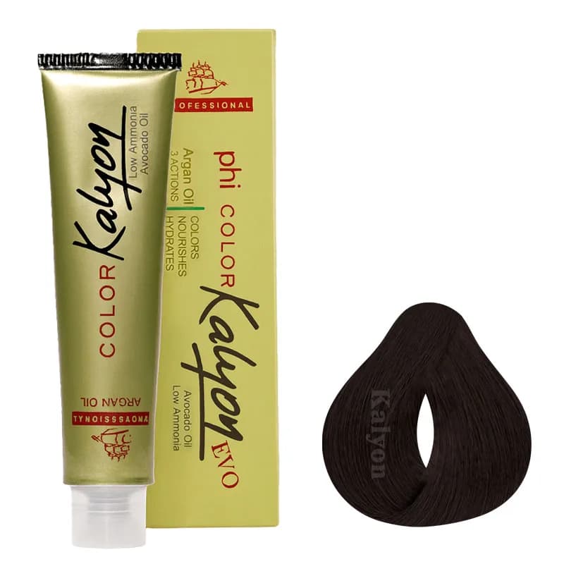 رنگ مو کالیون 4.00 رنگ قهوه ای متوسط قوی 125ML
