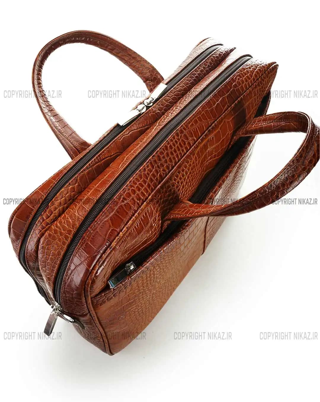 کیف اداری مردانه چرم طبیعی مدل رابین کد 2607 — تصویر ۷