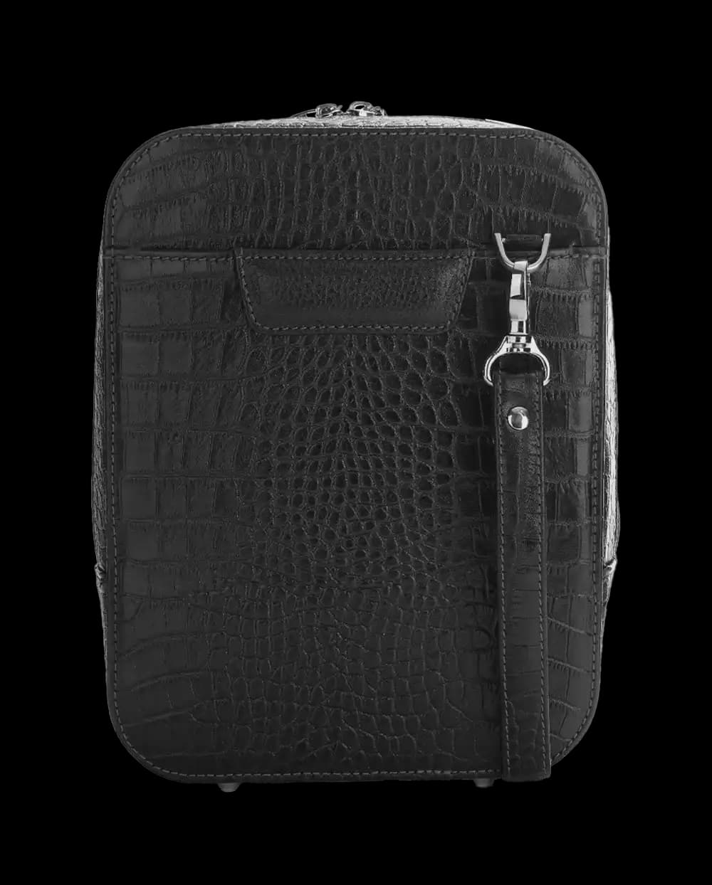 کیف دوشی مردانه چرم طبیعی مدل هومان کد 2601
