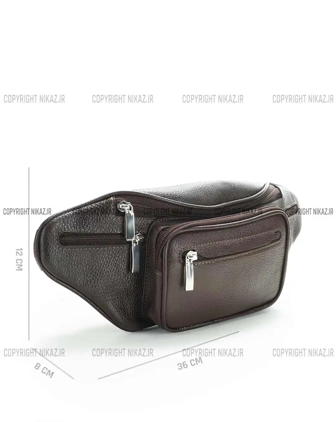 کیف کمری مردانه چرم طبیعی مدل فرخ کد 2579 — تصویر ۳