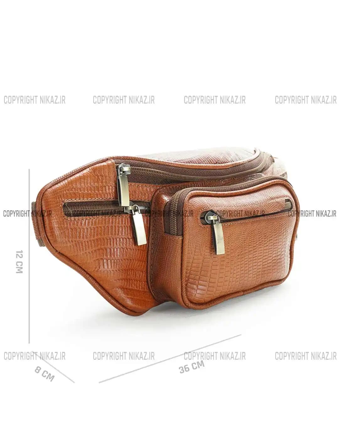 کیف کمری مردانه چرم طبیعی مدل فرخ کد 2578 — تصویر ۳