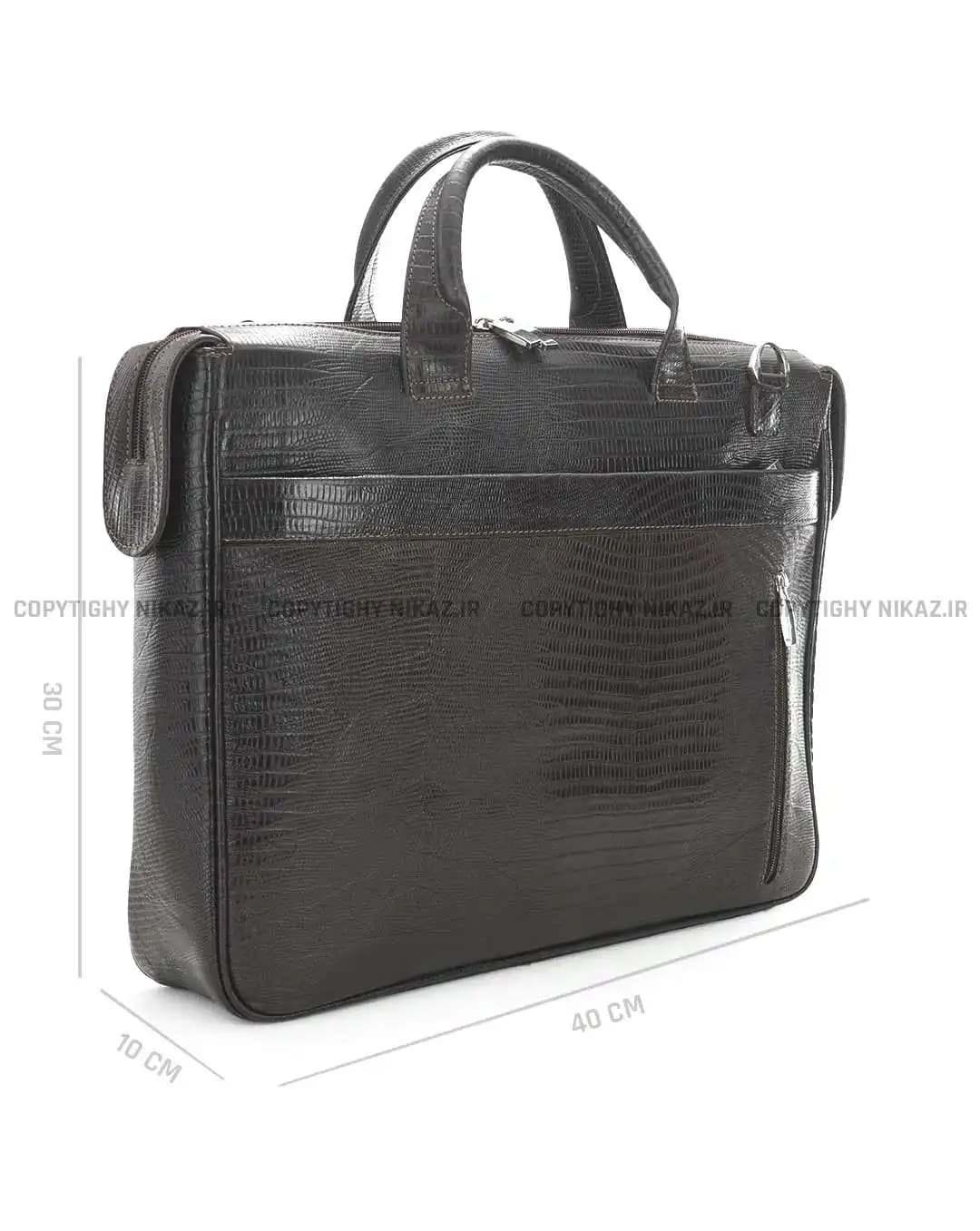 کیف اداری مردانه چرم طبیعی مدل سینا کد 2561 — تصویر ۳