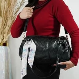 کیف زنانه چرمی صندوقی ال وی 599-47 tb — تصویر ۲