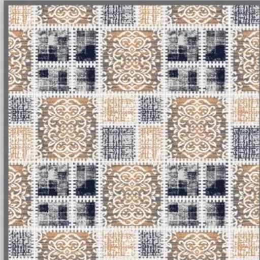 گلیم فرش ماشینی کاشان کد (301)دودی قالیچه (1،50در1)پس کرایه