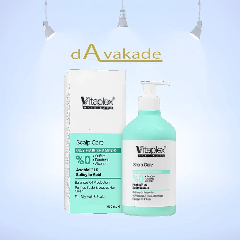 VITAPLEX شامپو مناسب مو و پوست سر چرب فاقد سولفات 500ML
