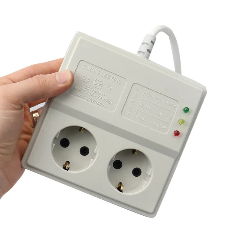 محافظ برق یخچال و فریزر 2 خانه پارت الکتریک PE 904 با کابل 5 متری — تصویر ۵