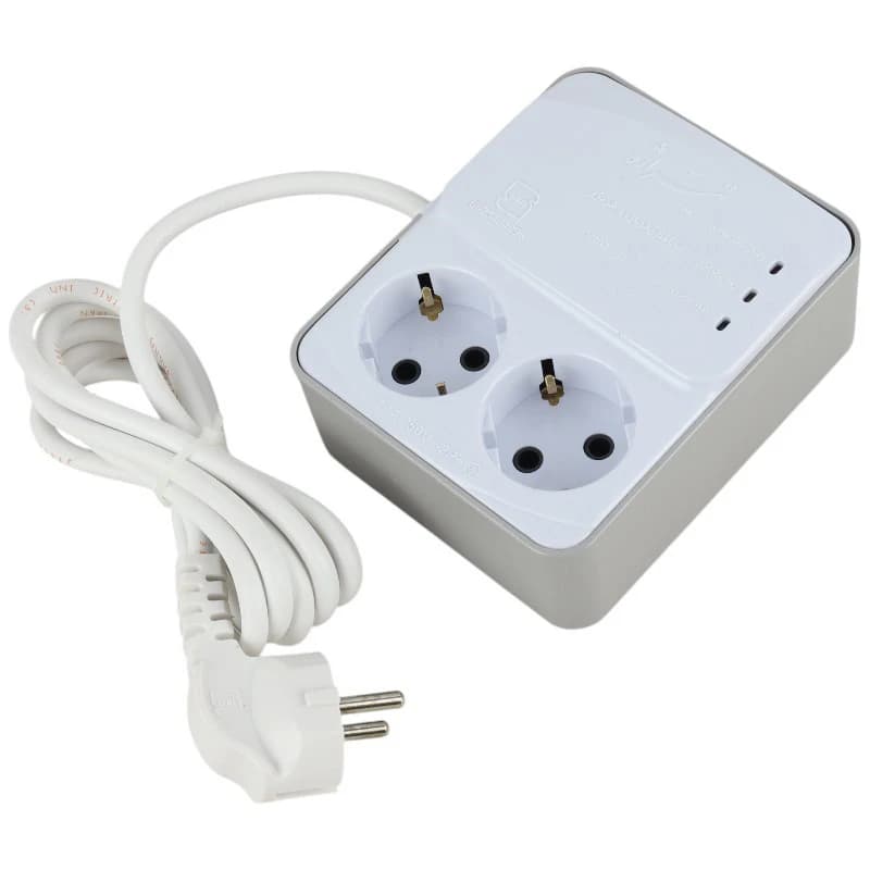 محافظ برق یخچال و فریزر 2 خانه ارت دار تیراژه S102 با کابل 1.8 متری — تصویر ۲