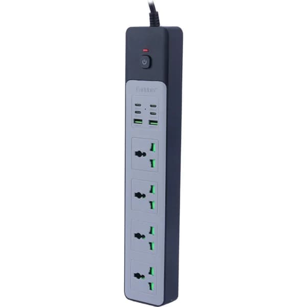 چند راهی 4 خانه ارلدام ES-SC27 با کابل 2 متری + شارژر USB و Type-C — تصویر ۹