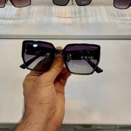 عینک آفتابی زنانه مربعی مارک چنل یووی 400 کیفیت بالا(رنگ مشکی ) — تصویر ۲