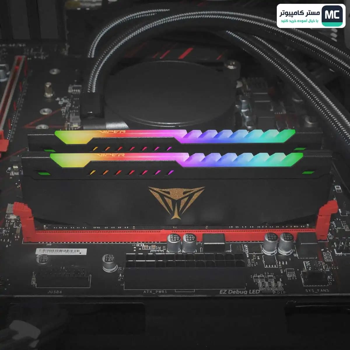 رم پاتریوت Viper Steel RGB 16GB (2x8GB) 3200MHz DDR4 CL16 — تصویر ۹