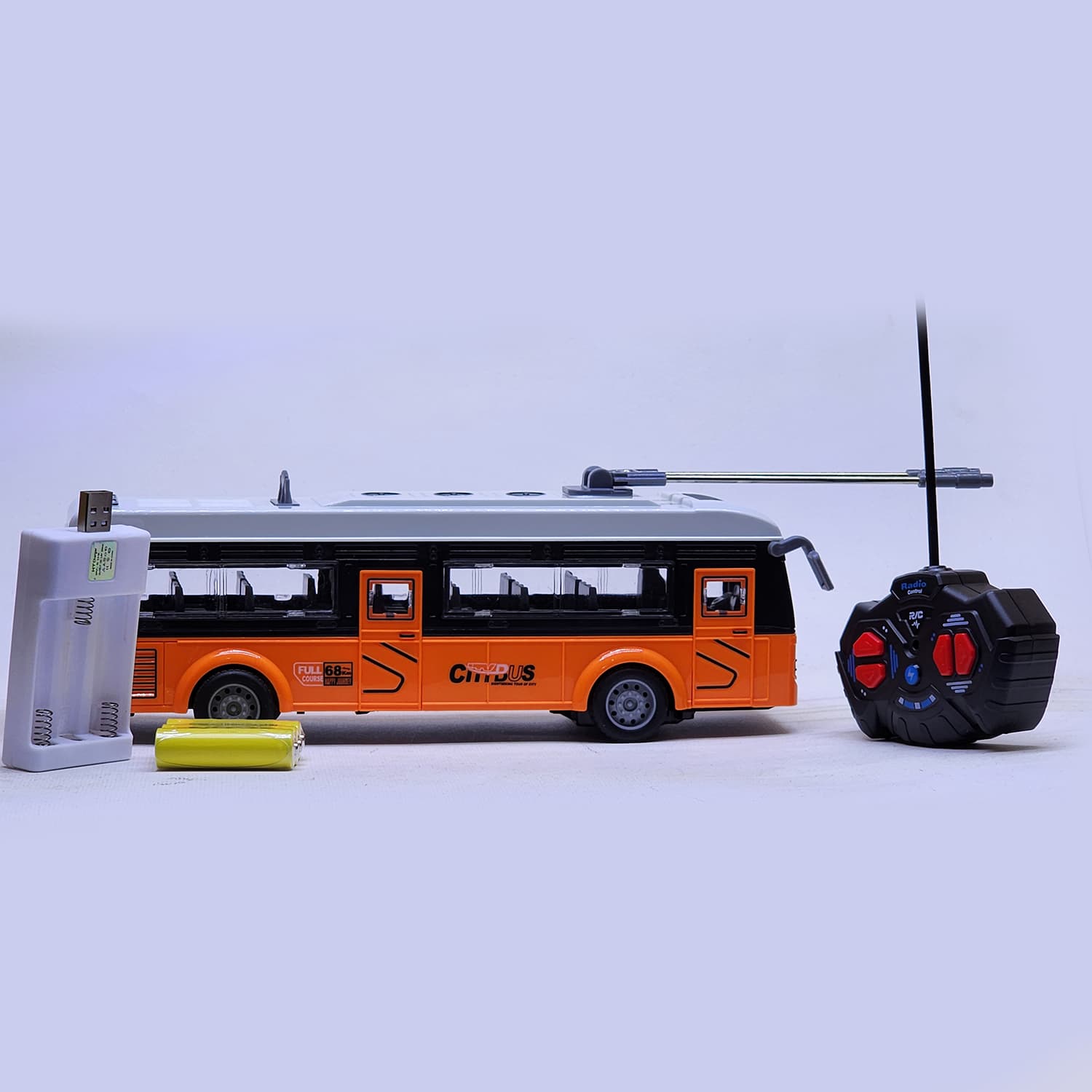 ماشین بازی کنترلی مدل اتوبوس city truck — تصویر ۶