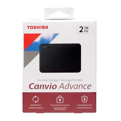 هارد اکسترنال توشیبا مدل Toshiba Canvio Advance ظرفیت 2 ترابایت — تصویر ۳