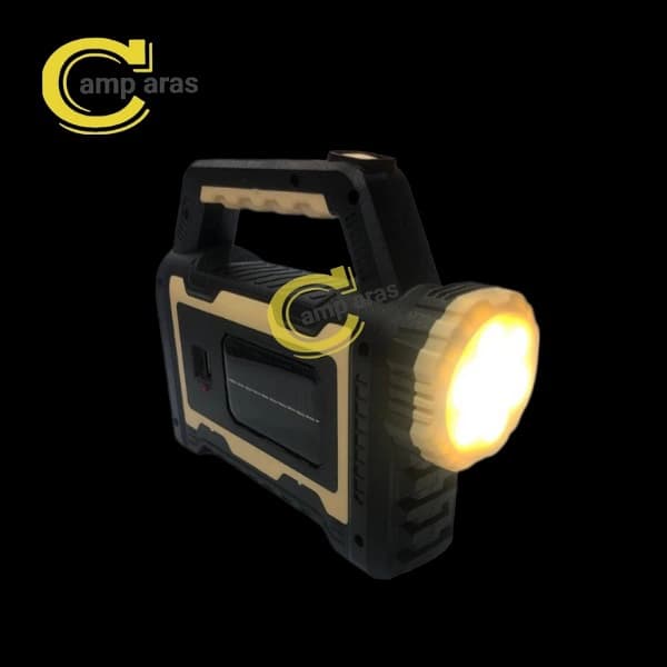 چراغ قوه شارژی خورشیدی COB-XPE HS-8031-B — تصویر ۸